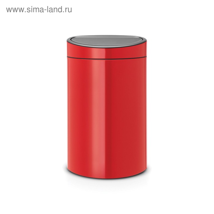Мусорное ведро Brabantia Touch Bin New, цвет пламенно-красный, 40 л мусорное ведро brabantia 211386 60 л пламенно красное