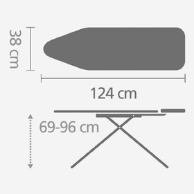 

Гладильная доска Brabantia, 124 х 38 см