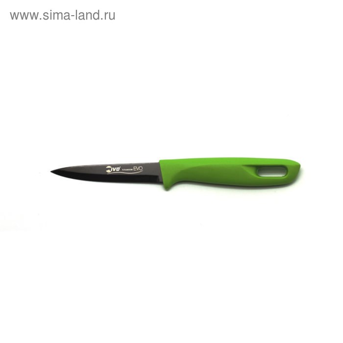 Нож кухонный IVO, цвет зелёный, 6 см нож универсальный кухонный ivo titanium evo 12 см