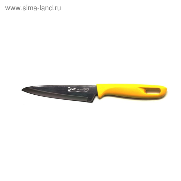 Нож кухонный IVO, цвет жёлтый, 12 см нож универсальный кухонный ivo titanium evo 12 см