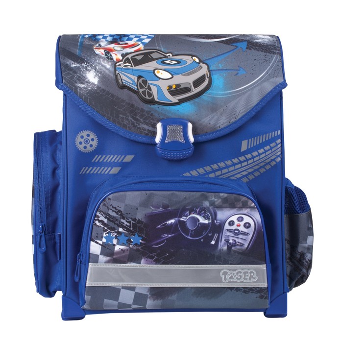 Ранец на замке TIGER FAMILY 38*39*19 см, 15л, "Гонки" 1717A