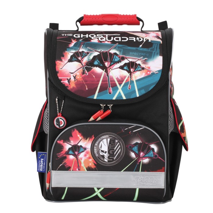 Ранец Стандарт TIGER FAMILY 35х31х19см, 13л, мал., "Киберотряд" 1728J