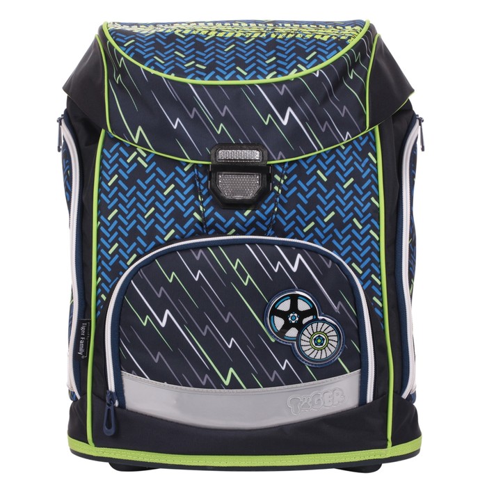 Ранец на замке TIGER FAMILY 39*30*20 см, 18л, "Дорога", с ортопедич спинкой 1725A