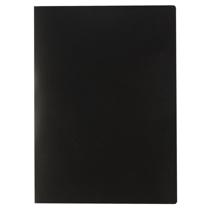 Папка на 2 кольцах А4 пластиковая, 21 мм 500 мкм STAFF эконом, чёрная, до 80 листов