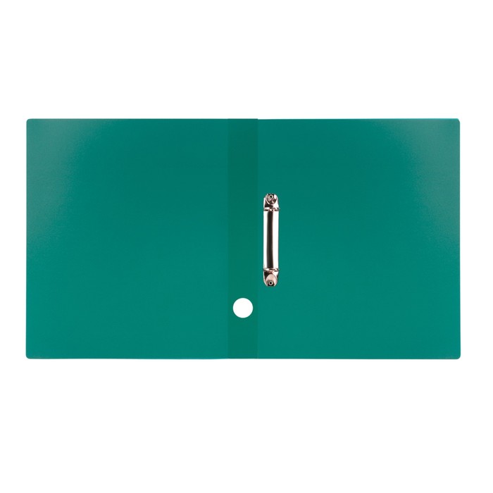 Папка на 2 кольцах А4 пластиковая, 40 мм 500 мкм STAFF эконом, зелёная, до 250 листов