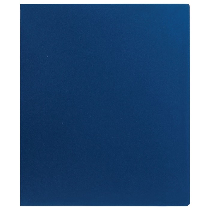 Папка на 2 кольцах А4 пластиковая, 40 мм 500 мкм STAFF эконом, синяя, до 250 листов