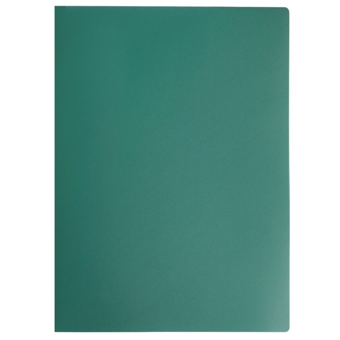 Папка на 4 кольцах А4 пластиковая, 25 мм 500 мкм STAFF эконом, зелёная, до 120 листов
