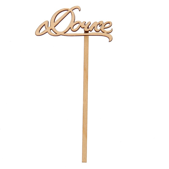 Топпер "Дочке" из фанеры, 4х11 см