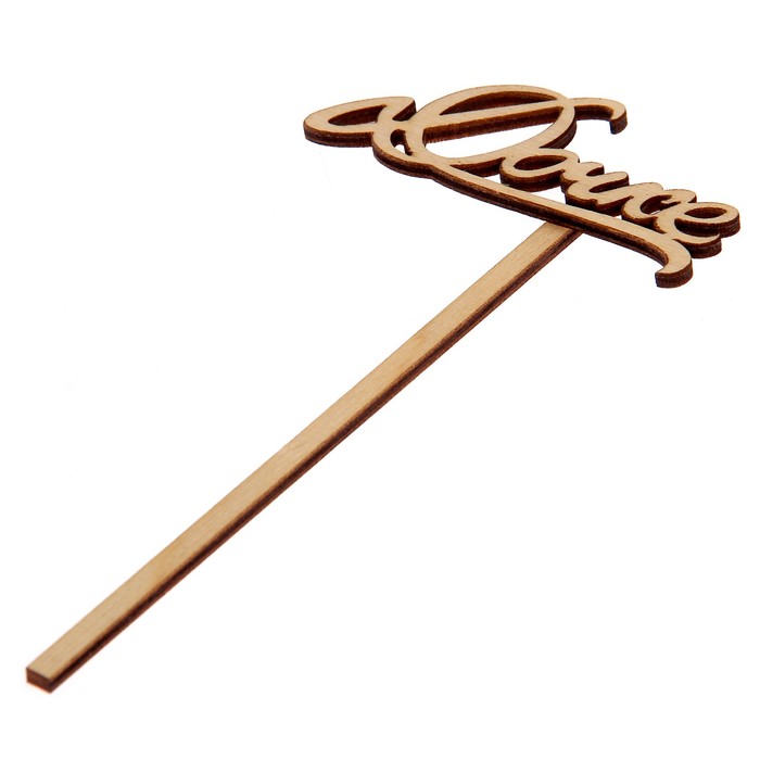 Топпер "Дочке" из фанеры, 4х11 см