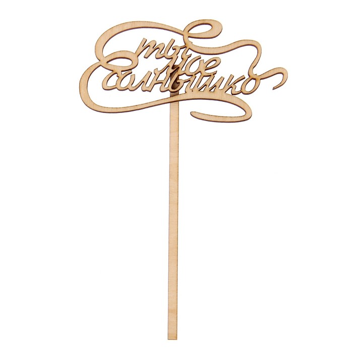 Топпер "Ты мое солнышко" из фанеры,  6х10 см (ТПР-108)