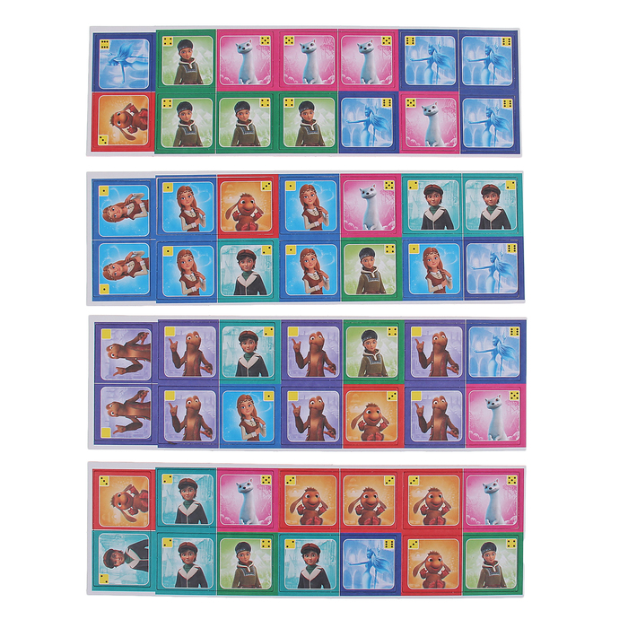 Домино 4D "Снежная королева", 28 карточек