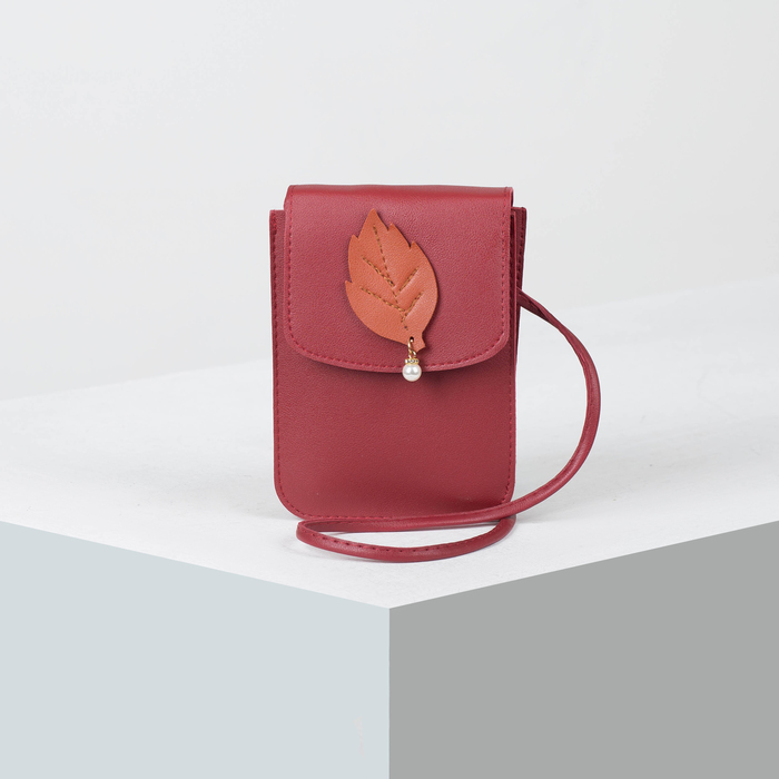 Сумка женская, отдел на молнии, регулируемый ремень, цвет бордовый