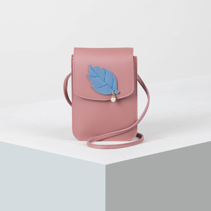 Сумка женская, отдел на молнии, регулируемый ремень, цвет голубой