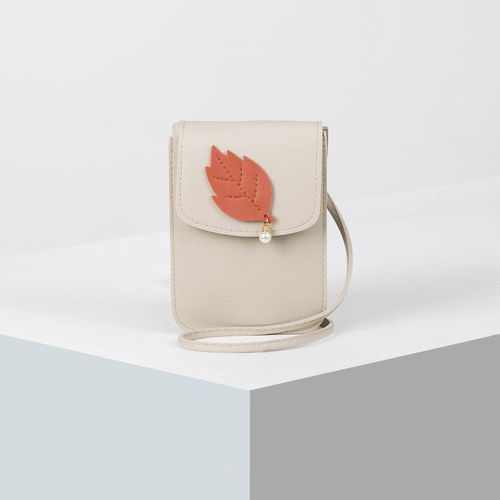 Сумка женская, отдел на молнии, регулируемый ремень, цвет бежевый