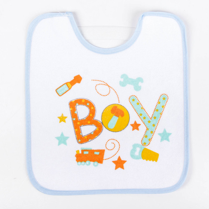 Нагрудник непромокаемый «Для мальчишек», цвета МИКС