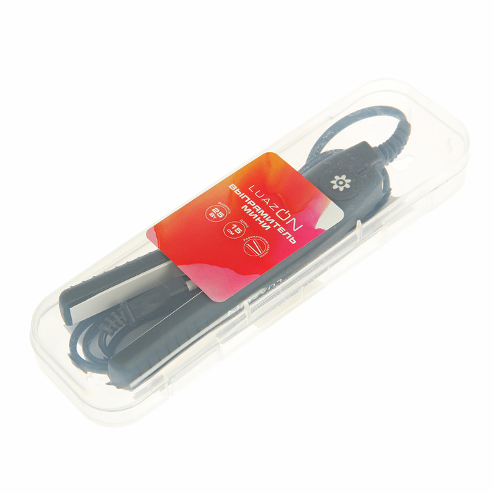 Выпрямитель мини LuazON LW-23, 25 Вт, керамические пластины, чёрный