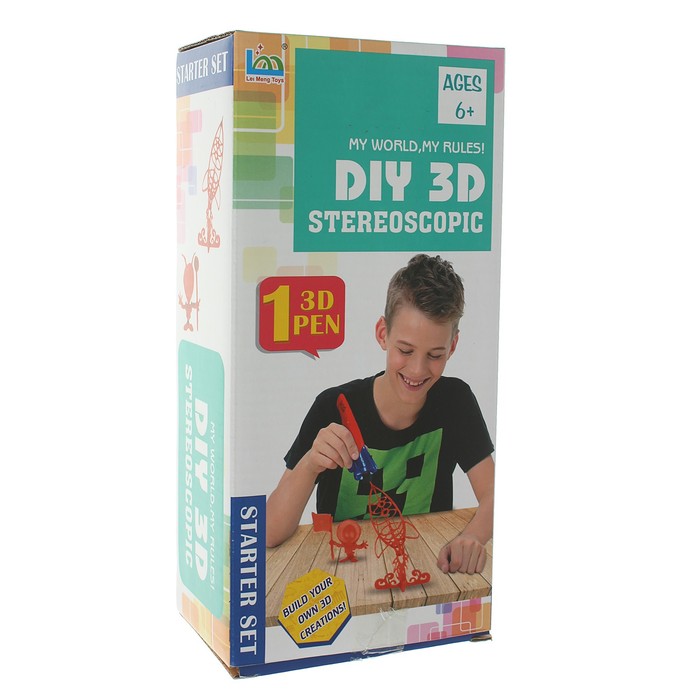 3D-ручка LM333-3E, печать полимером, красная