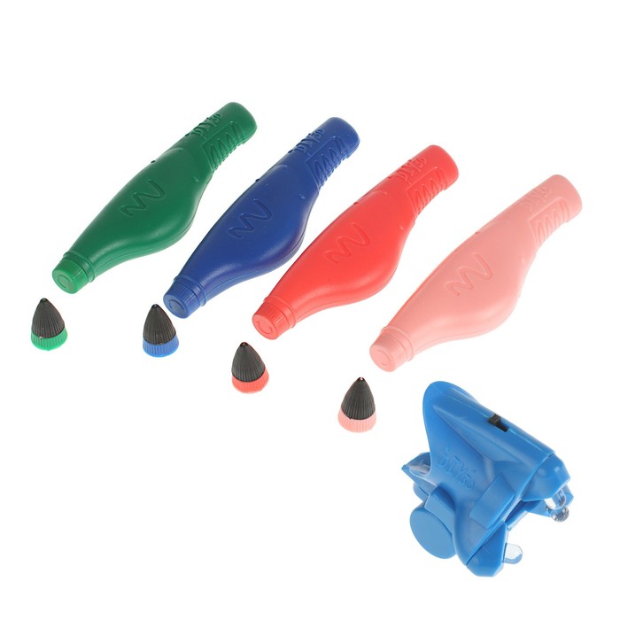 Комплект 3D-ручек LM222-3, печать полимером, синяя + лиловая + красная + зелёная