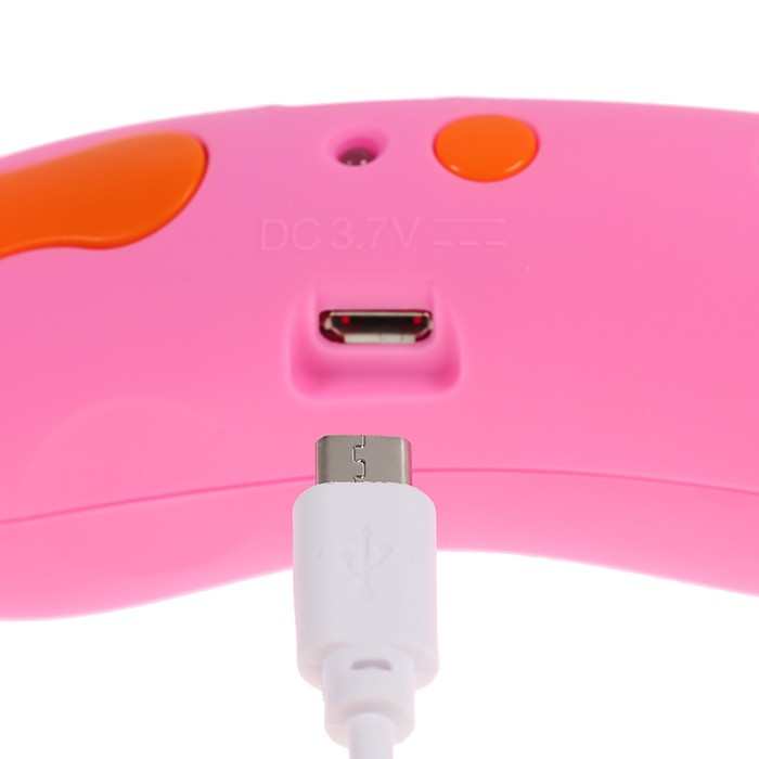 3D ручка SPIDER PEN BABY, KID (PCL), низкотемп, встр аккум, розовая (трафарет + пластик)