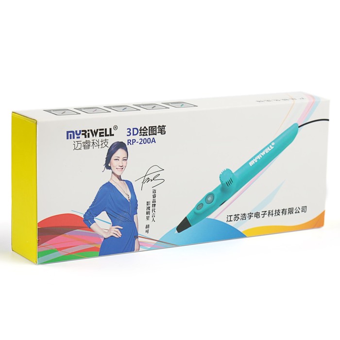 3D ручка Myriwell RP-200A-HG, PLA, серая