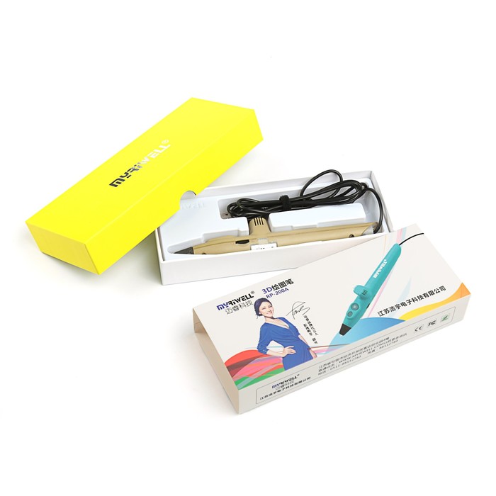 3D ручка Myriwell RP-200A-HD, PLA, коричневая