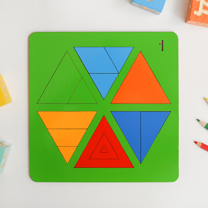 Сложи треугольник №1 (Н. Семёнова) МИКС