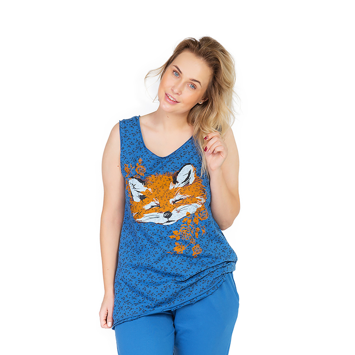Майка женская KAFTAN "Рыжая лиса", р-р 46-48, 100% хлопок