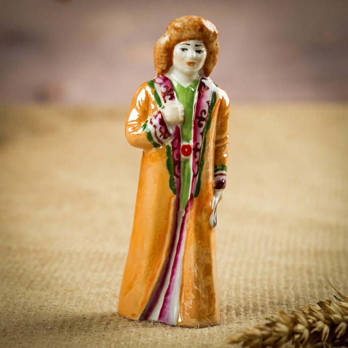 Сувенир "Купец" фарфор, ручная работа