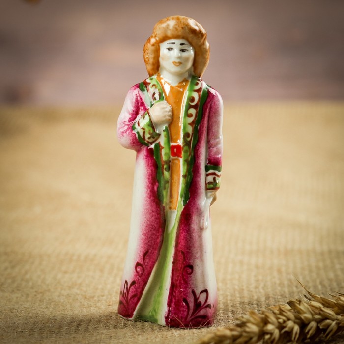 Сувенир "Купец" фарфор, ручная работа