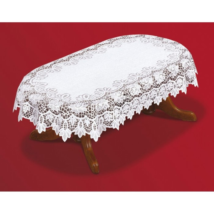 Скатерть, размер 130х180 см, цвет белый