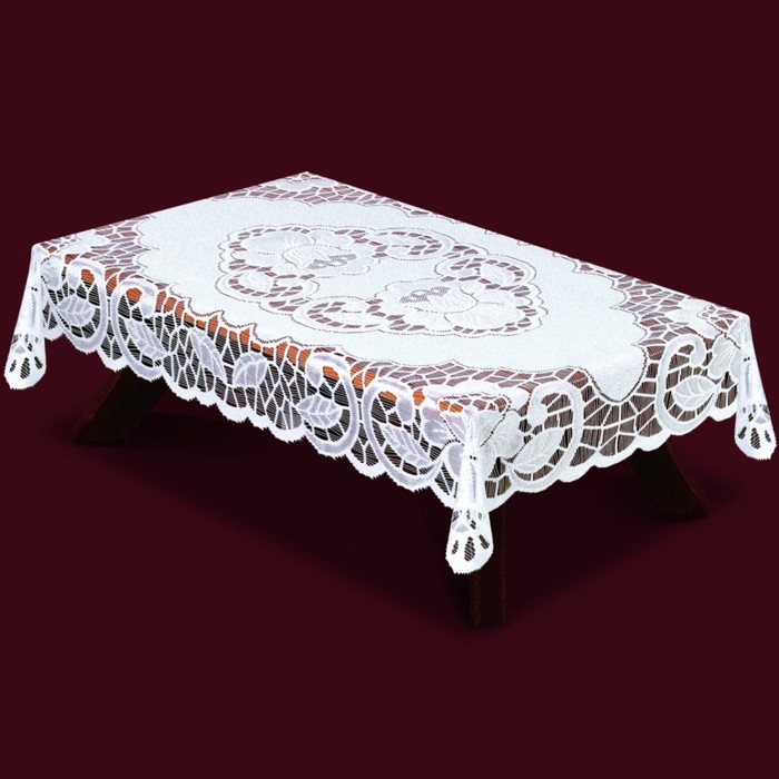 Скатерть, размер 130х180 см, цвет белый