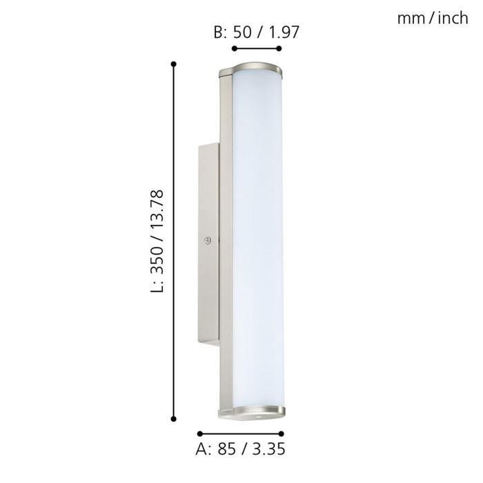 

Светильник CALNOVA 8Вт LED никель 35x35x5 см