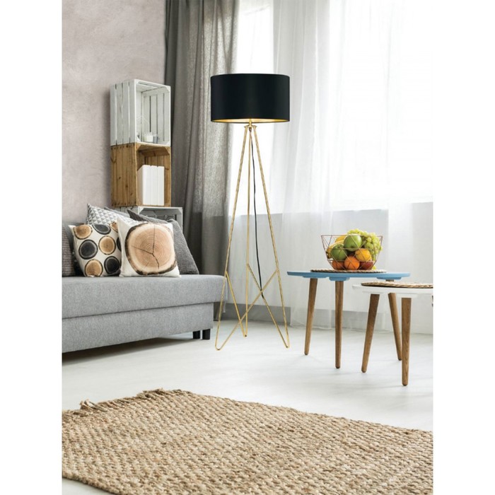 

Торшер CAMPORALE 1x60Вт E27 никель 43x43x150см