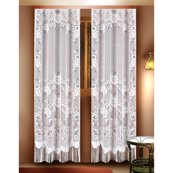 Комплект гардин, размер 110х210 см-2 шт, белый 88818