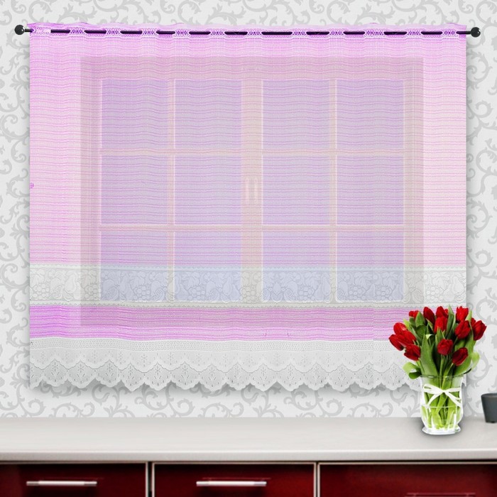 Гардина, размер 245х160 см, розовый 88844