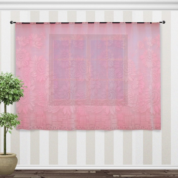 Гардина, размер 250х160 см, розовый 88847
