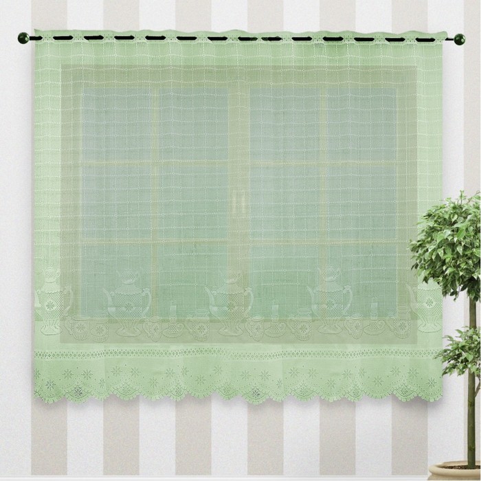 Гардина, размер 250х160 см, салатовый 88851