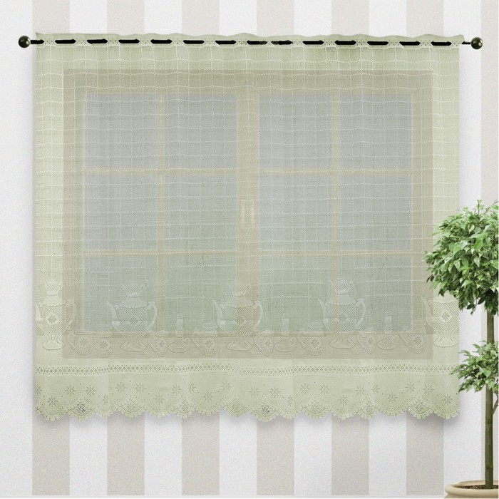 Гардина, размер 250х160 см, фисташковый 88852