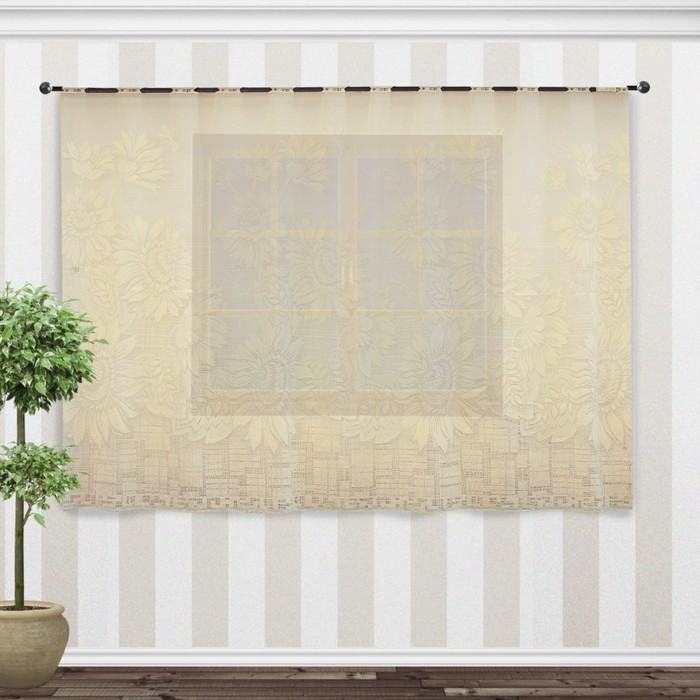 Гардина, размер 250х160 см, шампань 88858