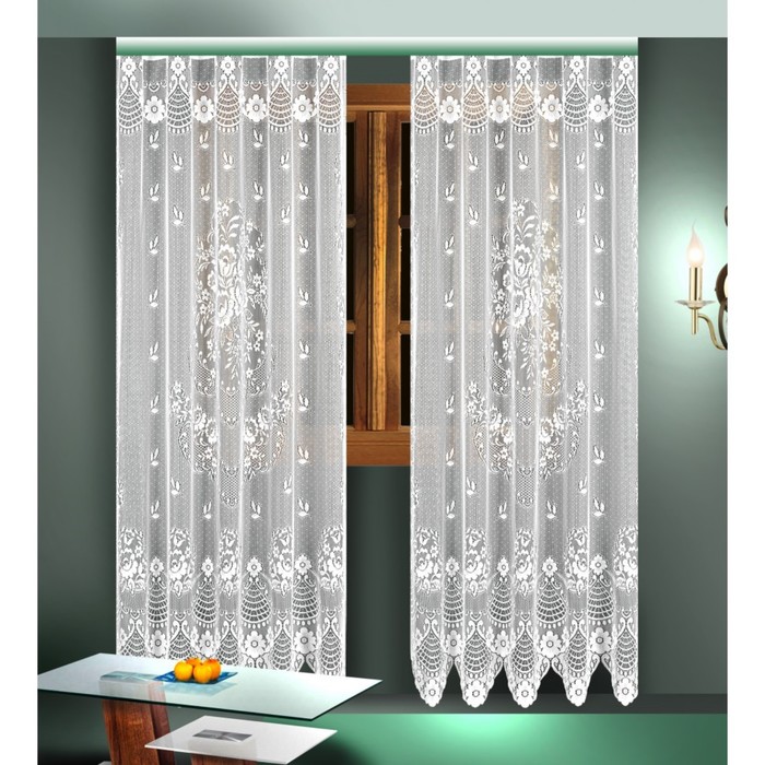 Комплект гардин, размер 165х245 см-2 шт, белый 88824