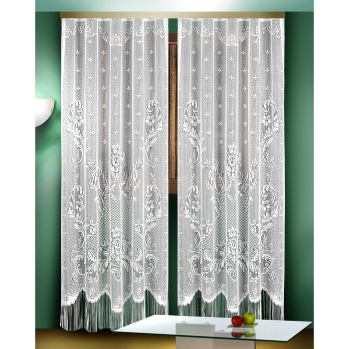 Комплект гардин, размер 165х250 см-2 шт, белый 88823
