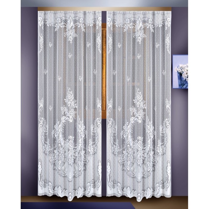 Комплект гардин, размер 165х255 см-2 шт, белый 88822