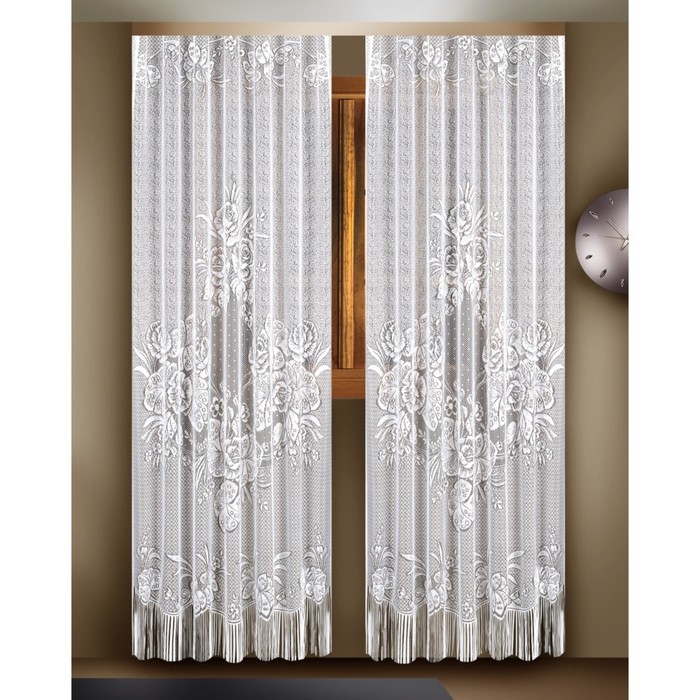 Комплект гардин, размер 165х260 см-2 шт, белый 88821