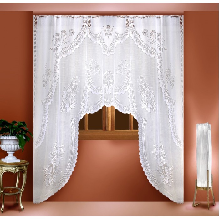 Гардина, размер 250х220 см, белый 88804