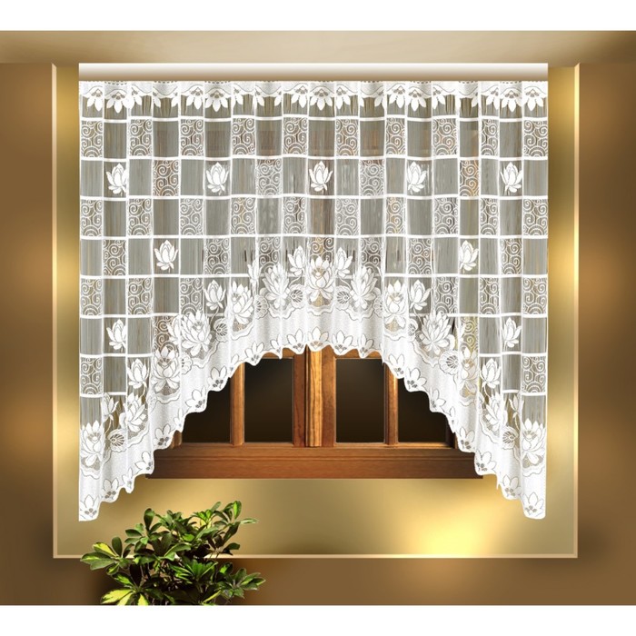 Гардина, размер 300х160 см, белый 88809