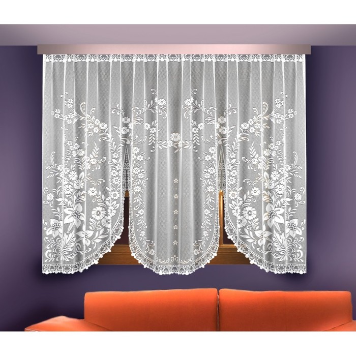 Гардина, размер 300х205 см, белый 88810