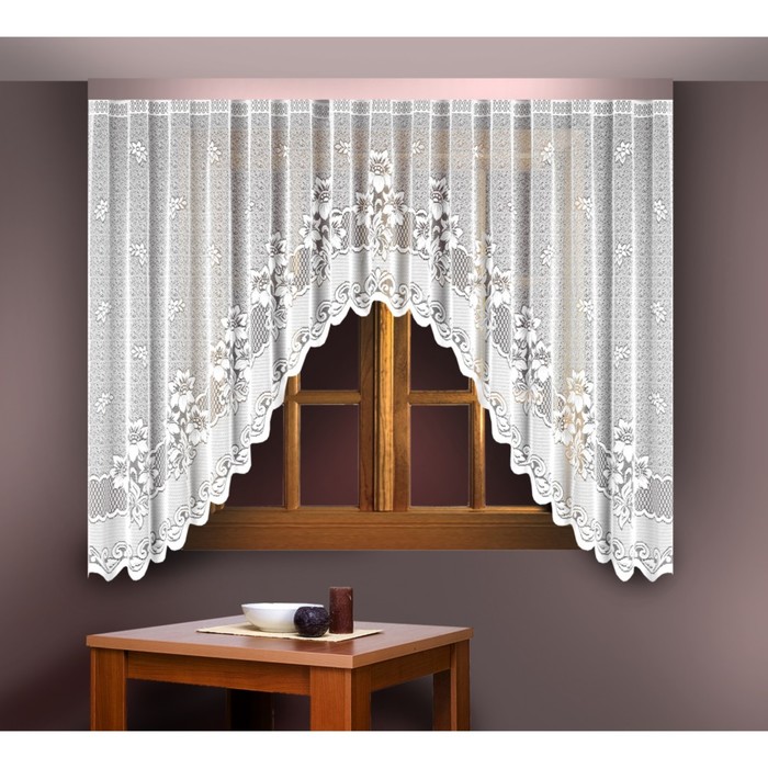 Гардина, размер 350х150 см, белый 88808