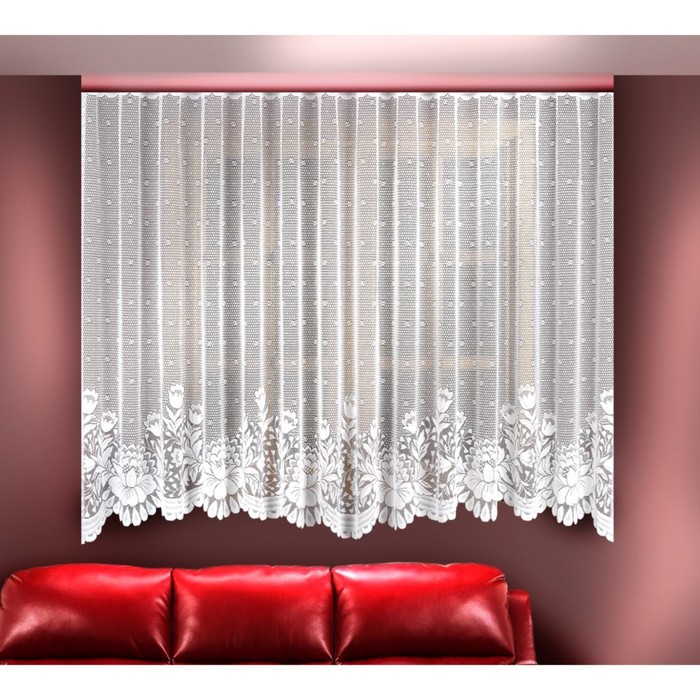 Гардина, размер 350х160 см, белый 88829