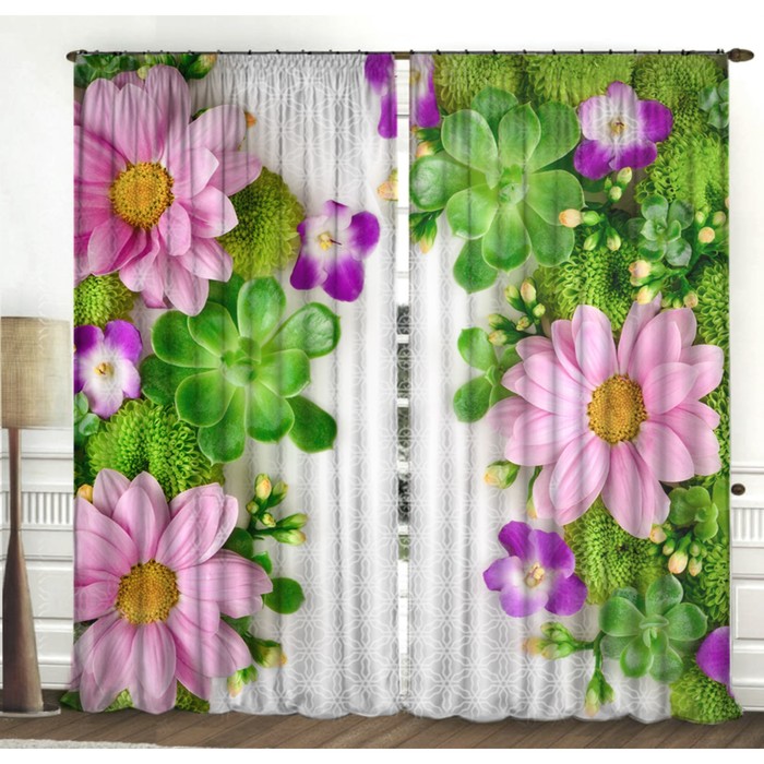 Комплект штор 21446 "Колорит", шторы ш 150 х в 270 см - 2 шт