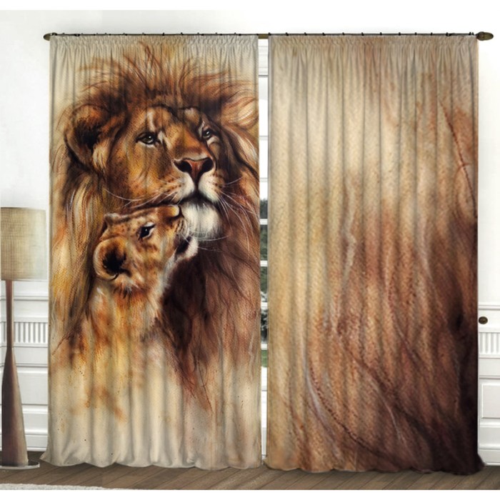 Комплект штор 21448 "Лео", ш 150 х в 270 см - 2 шт